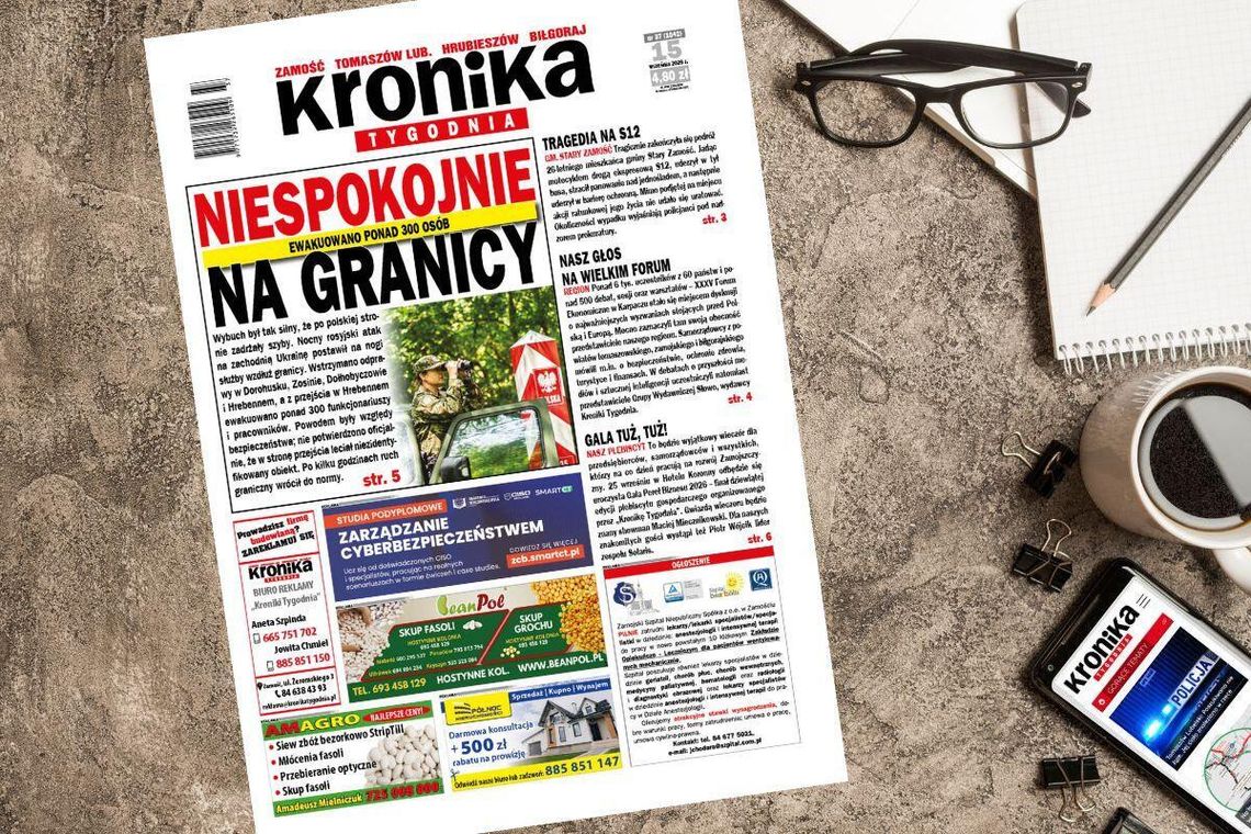Nowe wydanie "Kroniki Tygodnia" od 15 września w sprzedaży! Sprawdź, co w nim przeczytasz Najnowszy numer "Kroniki Tygodnia" kupicie już 15 września. Szukajcie go w punktach sprzedaży. Na stronie www.eprasa.pl gazeta dostępna jest w wersji elektronicznej.