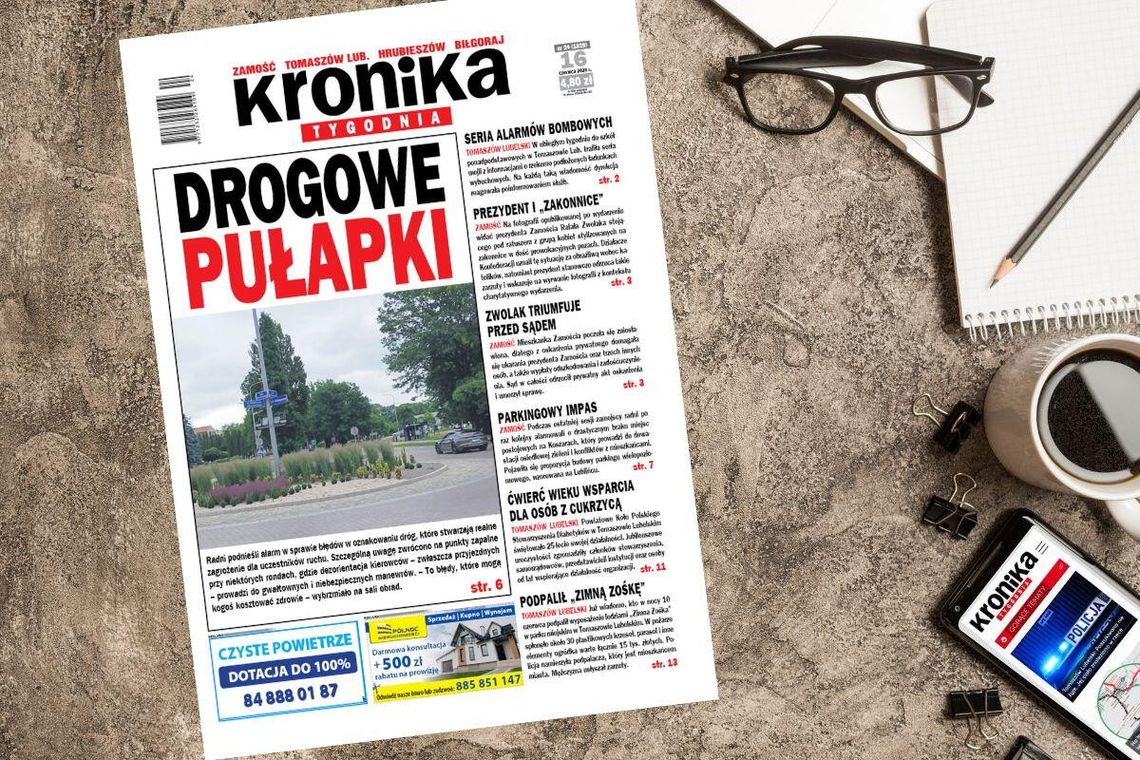 Nowe wydanie "Kroniki Tygodnia" od 16 czerwca w sprzedaży! Sprawdź, o czym piszemy Najnowszy numer "Kroniki Tygodnia" kupicie już 16 czerwca. Szukajcie go w punktach sprzedaży. Na stronie www.eprasa.pl gazeta dostępna jest w wersji elektronicznej.