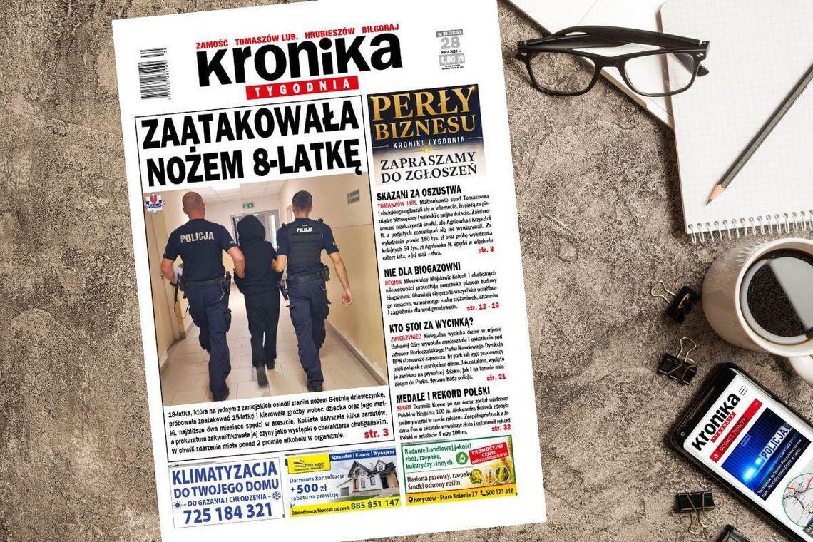 Najnowszy numer "Kroniki Tygodnia" kupicie już 28 lipca. Szukajcie go w punktach sprzedaży. Na stronie www.eprasa.pl gazeta dostępna jest w wersji elektronicznej.