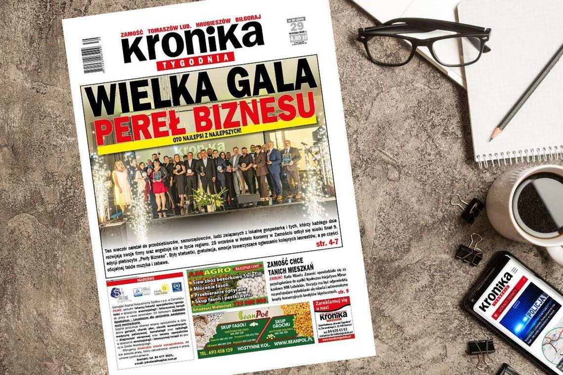 Nowe wydanie "Kroniki Tygodnia" od 29 września w sprzedaży! Sprawdź, o czym piszemy Najnowszy numer "Kroniki Tygodnia" kupicie już 29 września. Szukajcie go w punktach sprzedaży. Na stronie www.eprasa.pl gazeta dostępna jest w wersji elektronicznej.
