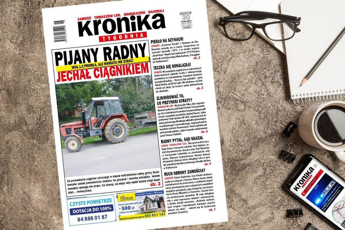 Najnowszy numer "Kroniki Tygodnia" kupicie już 30 czerwca. Szukajcie go w punktach sprzedaży. Na stronie www.eprasa.pl gazeta dostępna jest w wersji elektronicznej.