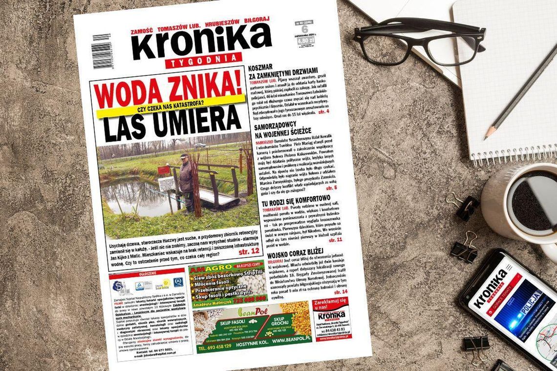 Nowe wydanie "Kroniki Tygodnia" od 6 października w sprzedaży! Sprawdź, o czym przeczytasz Najnowszy numer "Kroniki Tygodnia" kupicie już 6 października. Szukajcie go w punktach sprzedaży. Na stronie www.eprasa.pl gazeta dostępna jest w wersji elektronicznej.