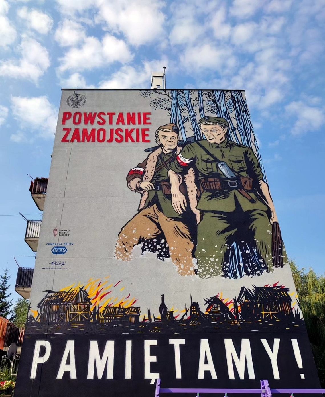 Nowy mural na ul. Sikorskiego w Zamościu.