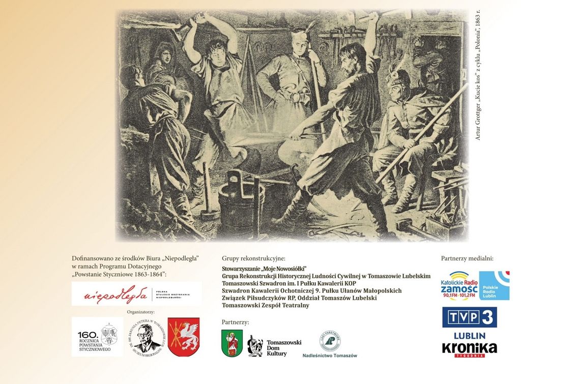 Obchody 160. rocznicy powstania styczniowego w Tomaszowie Lub. [PROGRAM]