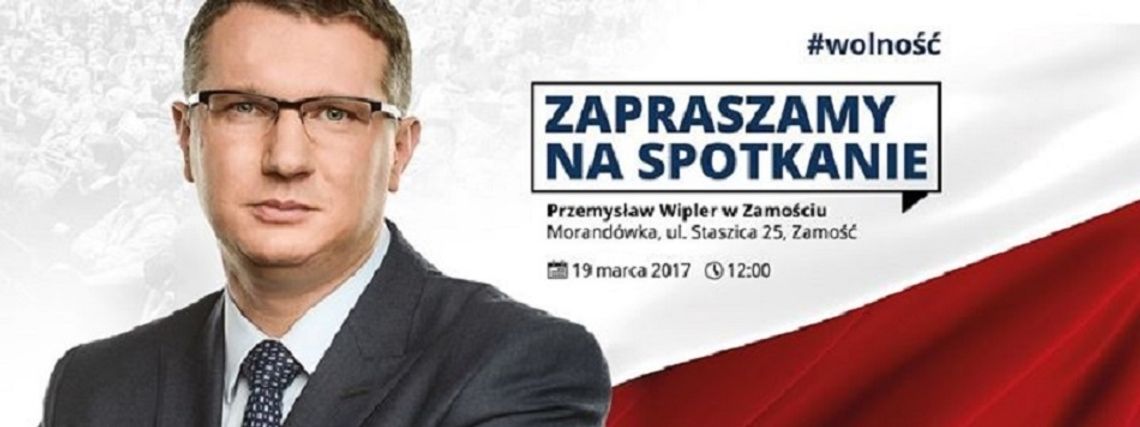 Oko w oko z politykiem. Stanisław Wipler przyjeżdża do Zamościa