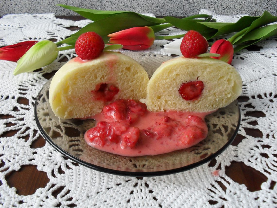 Pączki na parze – pampuchy, przepis Urszuli Świecy z Hrubieszowa