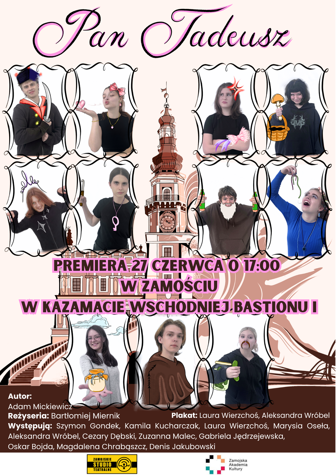 W sobotę (27 czerwca) o godz. 17 w Kazamacie Wschodniej Bastionu I w Zamościu odbędzie się premiera spektaklu „Pan Tadeusz”.