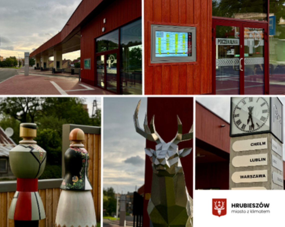 Hrubieszowskie Centrum Komunikacyjne, oddane do użytku w 2024 roku, to przykład nowoczesnego, funkcjonalnego i estetycznie zaprojektowanego węzła przesiadkowego.