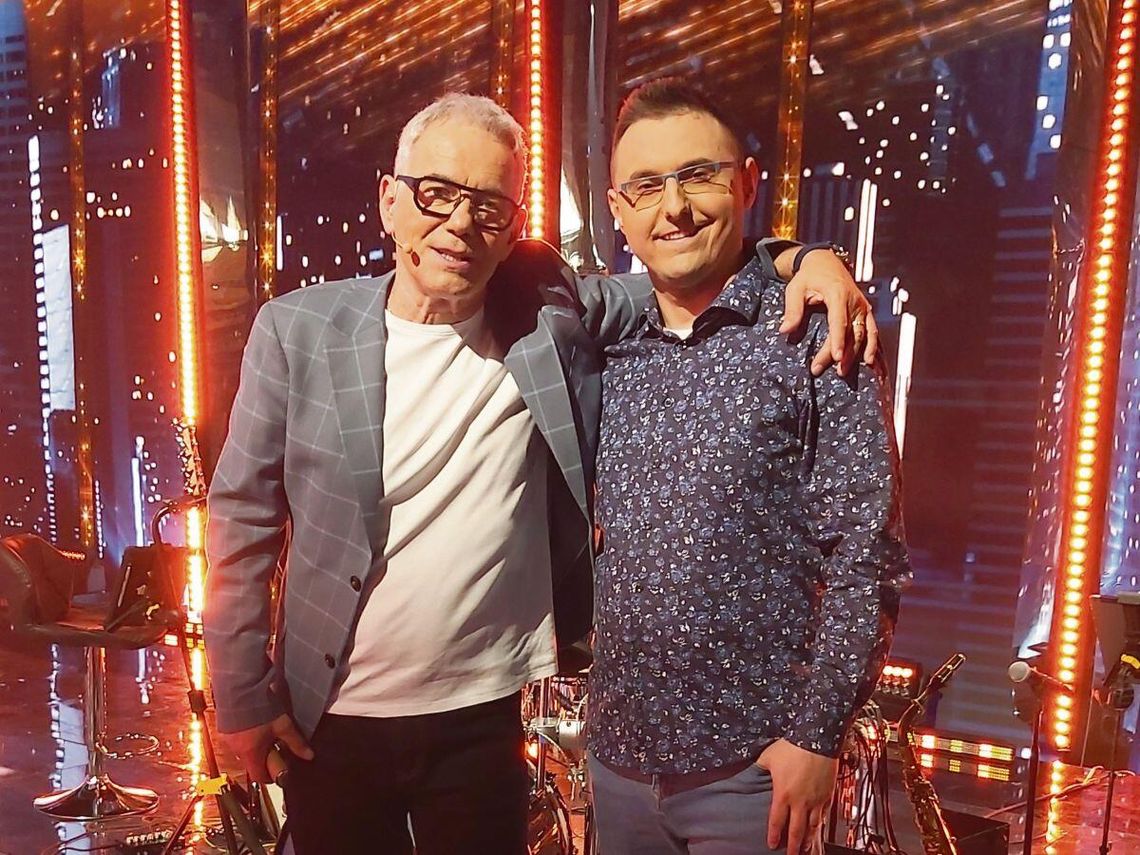 Piotr Rękas z Zamościa weteranem programu „Jaka to melodia?” Robert Janowski i Piotr Rękas