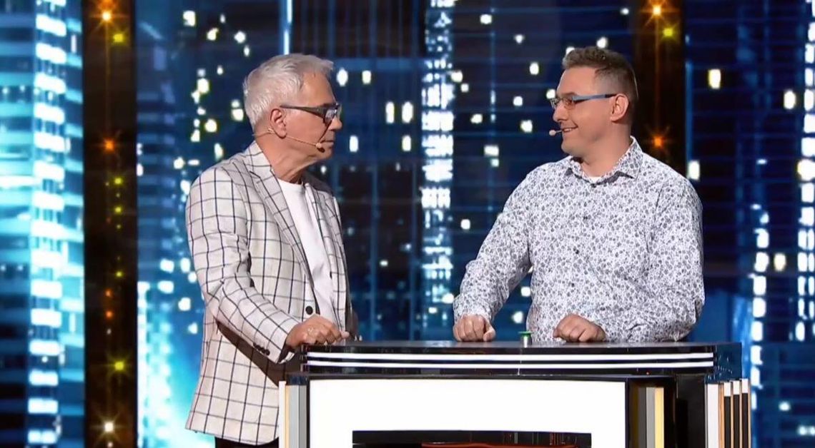 Piotr Rękas z Zamościa znów wystąpi w programie "Jaka to melodia?" Już po raz 10! Piotr Rękas i Robert Janowski - prowadzący teleturniej "Jaka to melodia?"