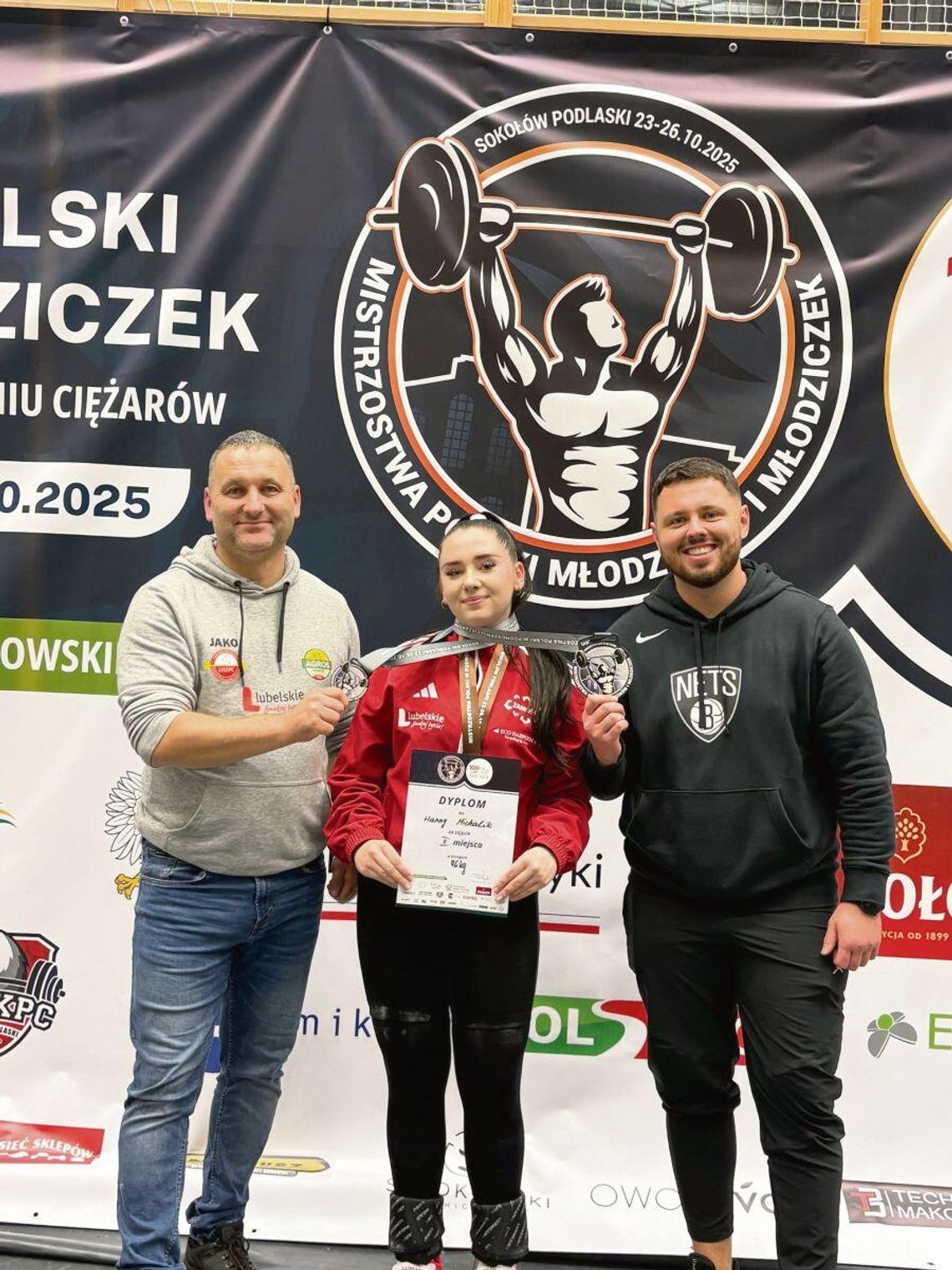 Tytuł wicemistrza Polski wywalczyła m.in. Hanna Michalik z Agrosu Zamość w kat. 76 kg.