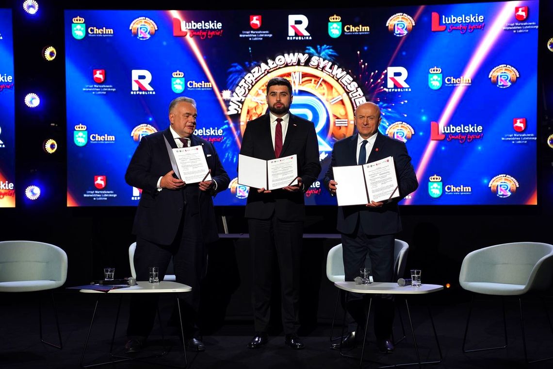 Miasto Chełm podpisało list intencyjny dotyczący promocji miasta i regionu podczas „Wystrzałowego Sylwestra na Lubelszczyźnie z Republiką”.