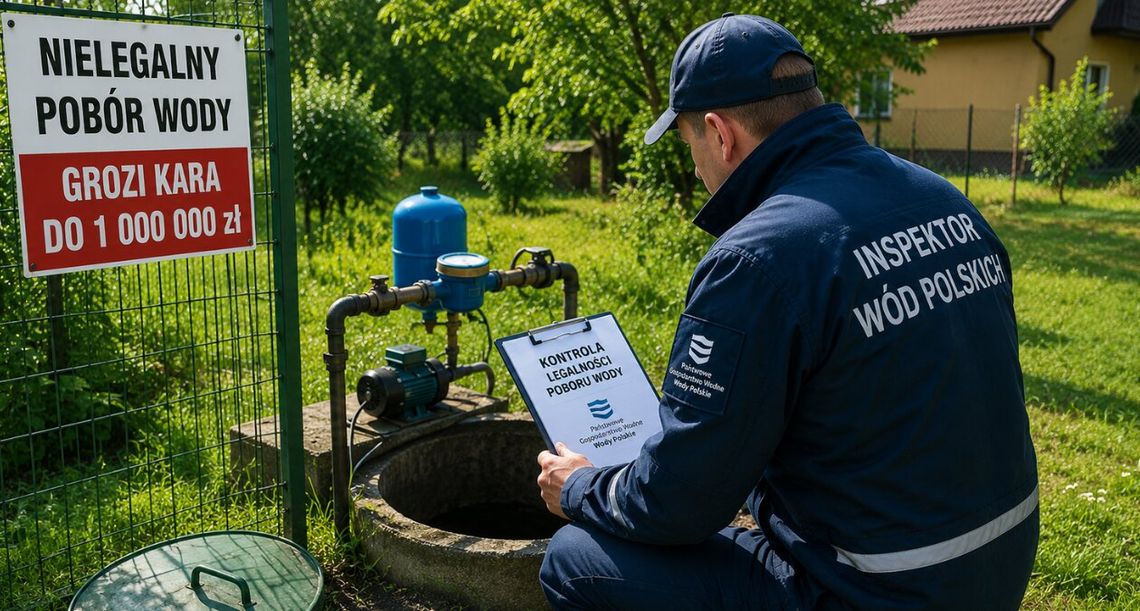 Nielegalny pobór wody. Wody Polskie zaostrzają kontrole i nakładają rekordowe kary Polacy coraz częściej sięgają po wodę bez wymaganych zezwoleń.