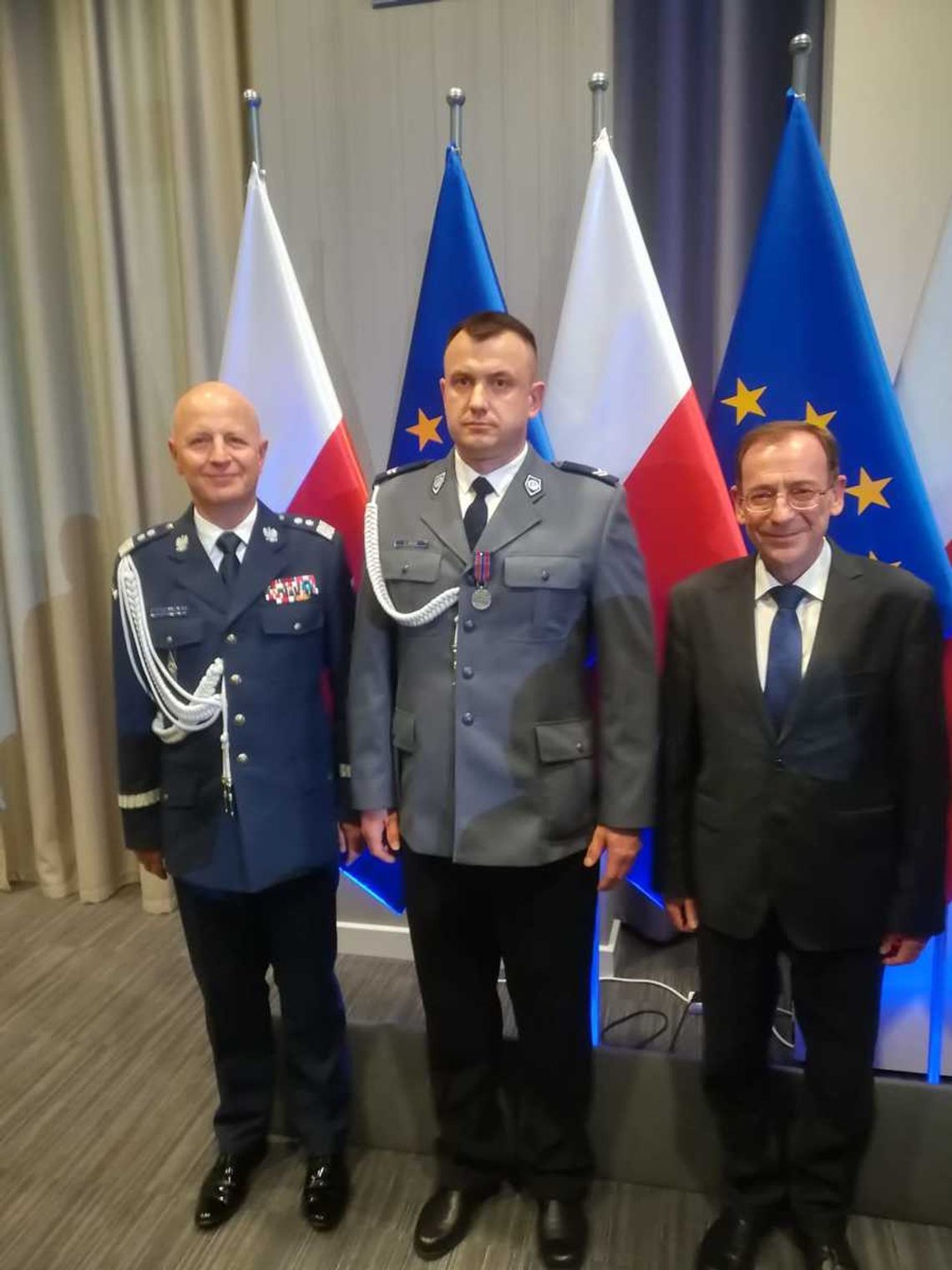 Starszy sierżant Grzegorz Sidor z tomaszowskiej komendy Policji został odznaczony medalem im. podkomisarza Policji Andrzeja Struja.