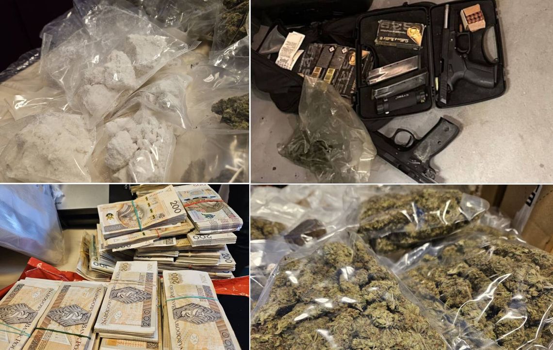 Funkcjonariuszom udało się wspólnie ustalić i namierzyć miejsca, gdzie znaczne ilości narkotyków były porcjowane przed wprowadzeniem ich na rynek. Podejrzany w sprawie jest 46-latek.