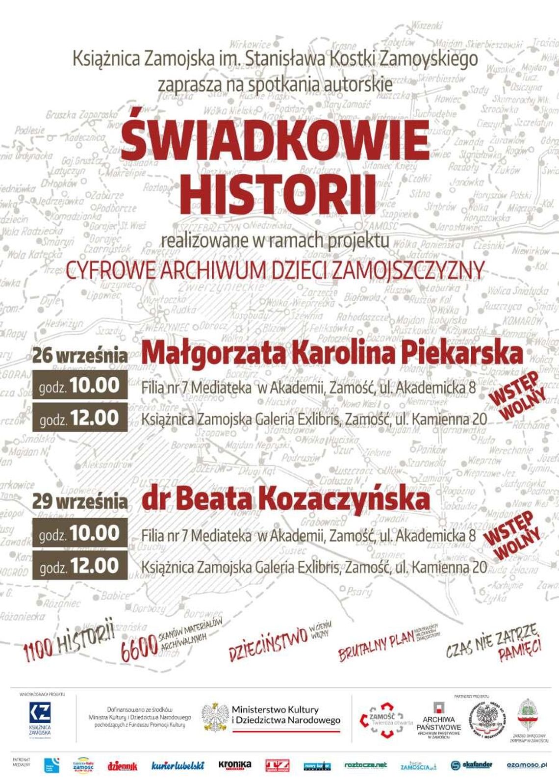 Poruszające historie Dzieci Zamojszczyzny. Książnica zaprasza na spotkania autorskie