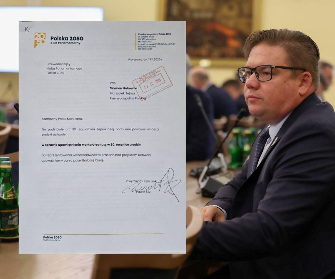 Posłowie Klubu Parlamentarnego Polska 2050 chcą upamiętnić Marka Grechutę Sławomir Ćwik wraz z posłami Klubu Parlamentarnego Polska 2050 złożył projekt uchwały w sprawie upamiętnienia Marka Grechuty.