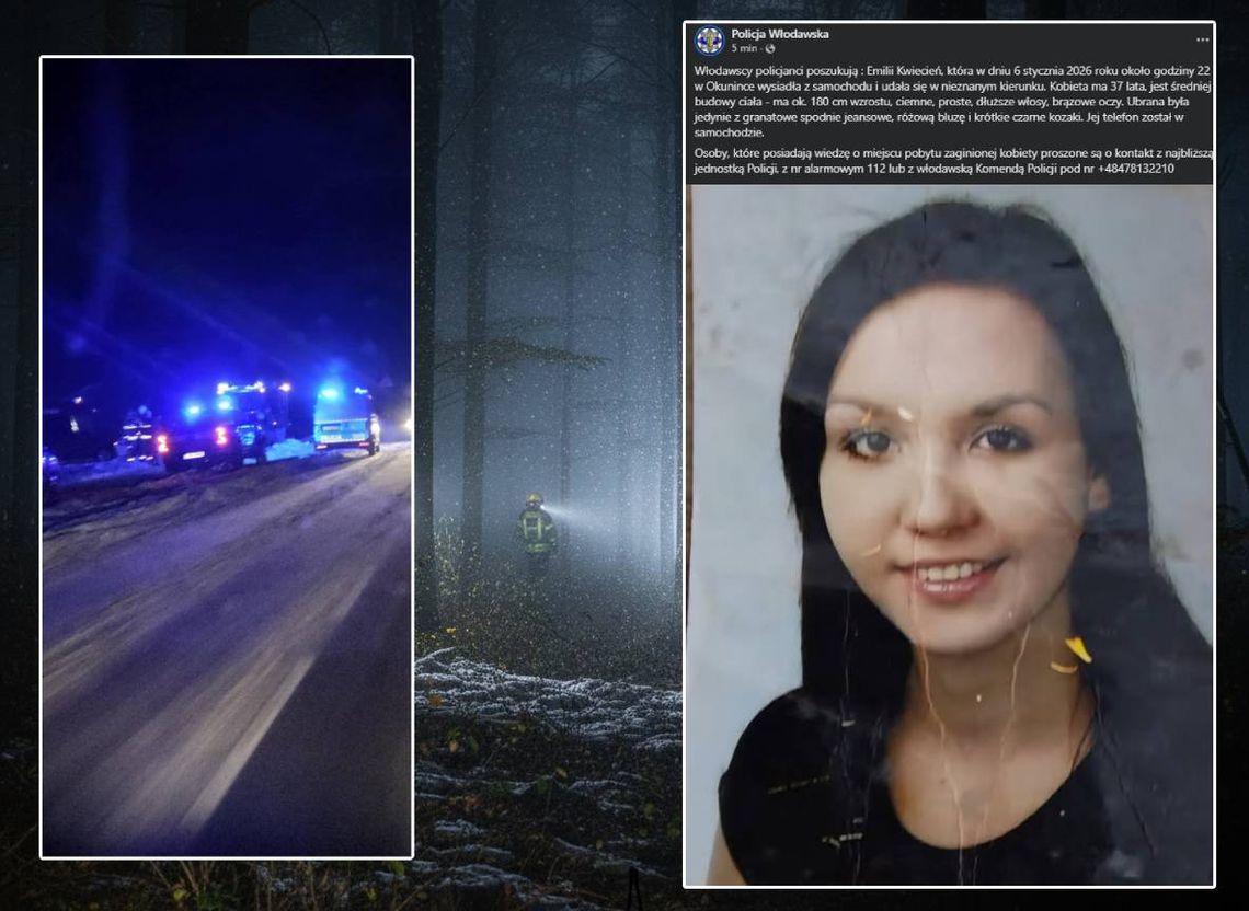 Poszukiwania kobiety w Okunince. 37-latka zniknęła bez śladu Poszukiwania kobiety w Okunince. 37-latka zniknęła bez śladu