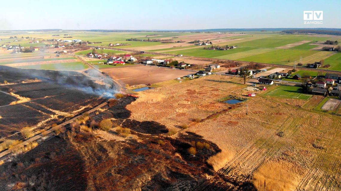 Potężny pożar pod Szczebrzeszynem. Paliło się na 150 ha!