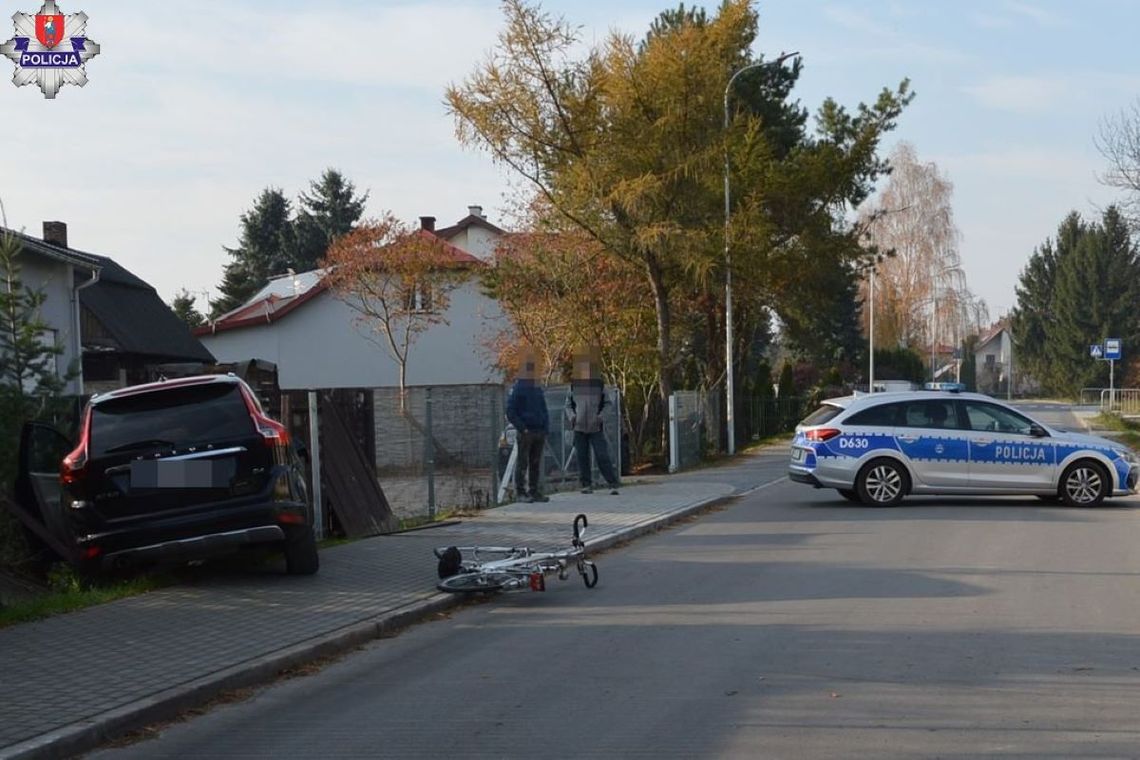 Potrącenie cyklisty w Sitańcu.