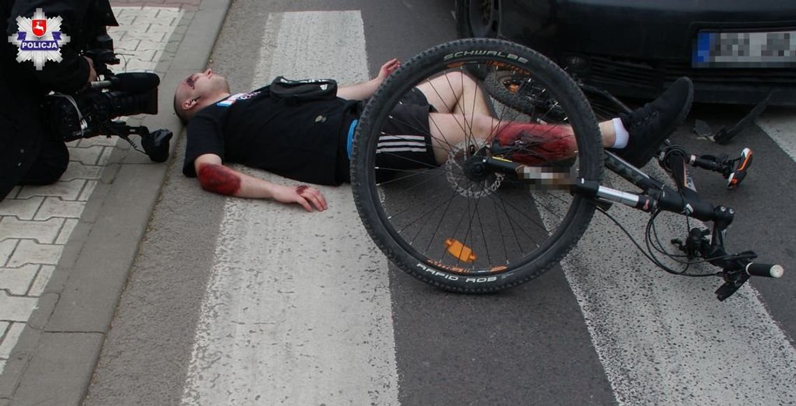 Potrącona piesza, ranny rowerzysta. Uważajcie na drodze