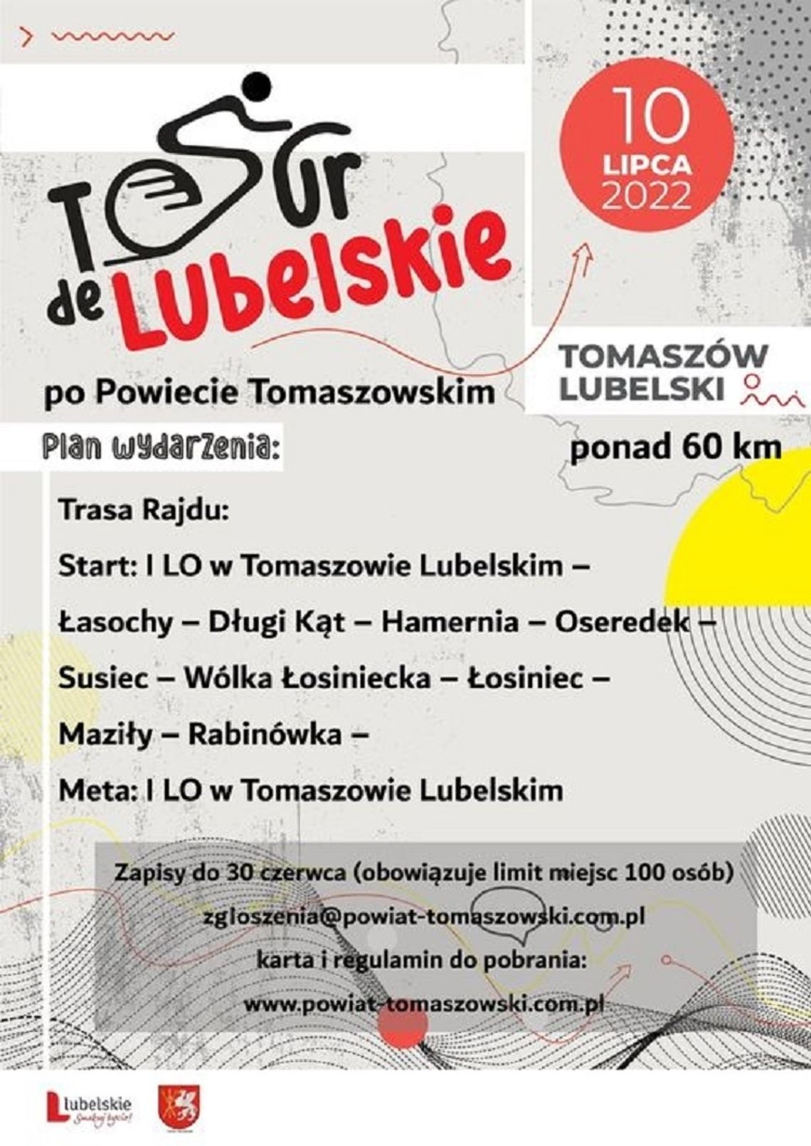 Pow. tomaszowski: Ostatnia szansa na zapisy do Tour de Lubelskie
