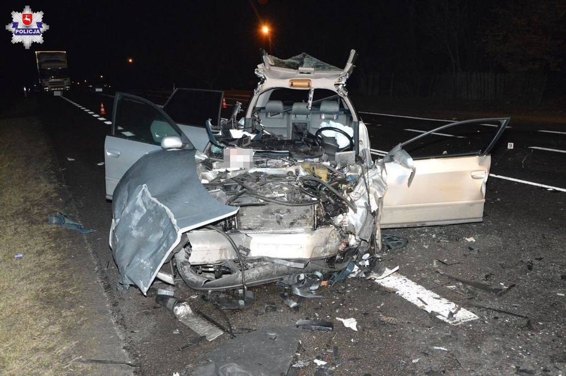 Poważny wypadek w Podkrasnem. Audi zderzyło się z dacią