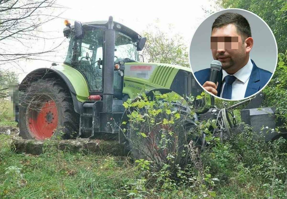 Powiatowy radny PiS z zarzutami za kradzież traktora