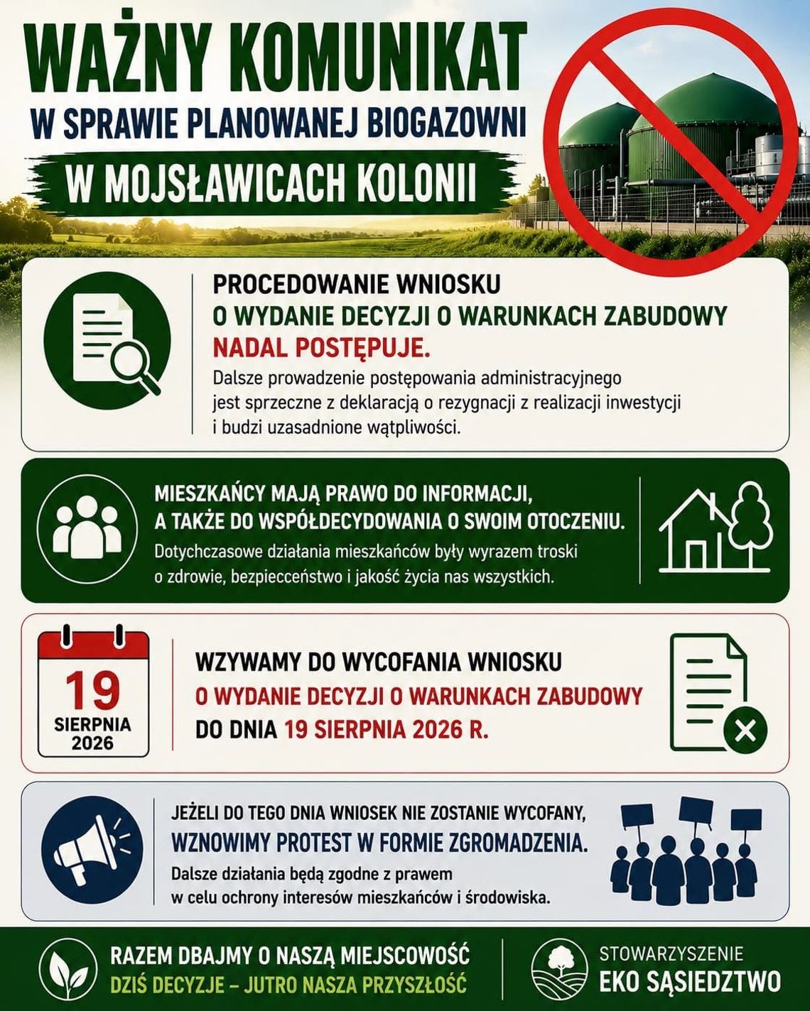Prawdziwy zwrot w sprawie biogazowni w Mojsławicach-Kolonii Prawdziwy zwrot w sprawie biogazowni w Mojsławicach-Kolonii