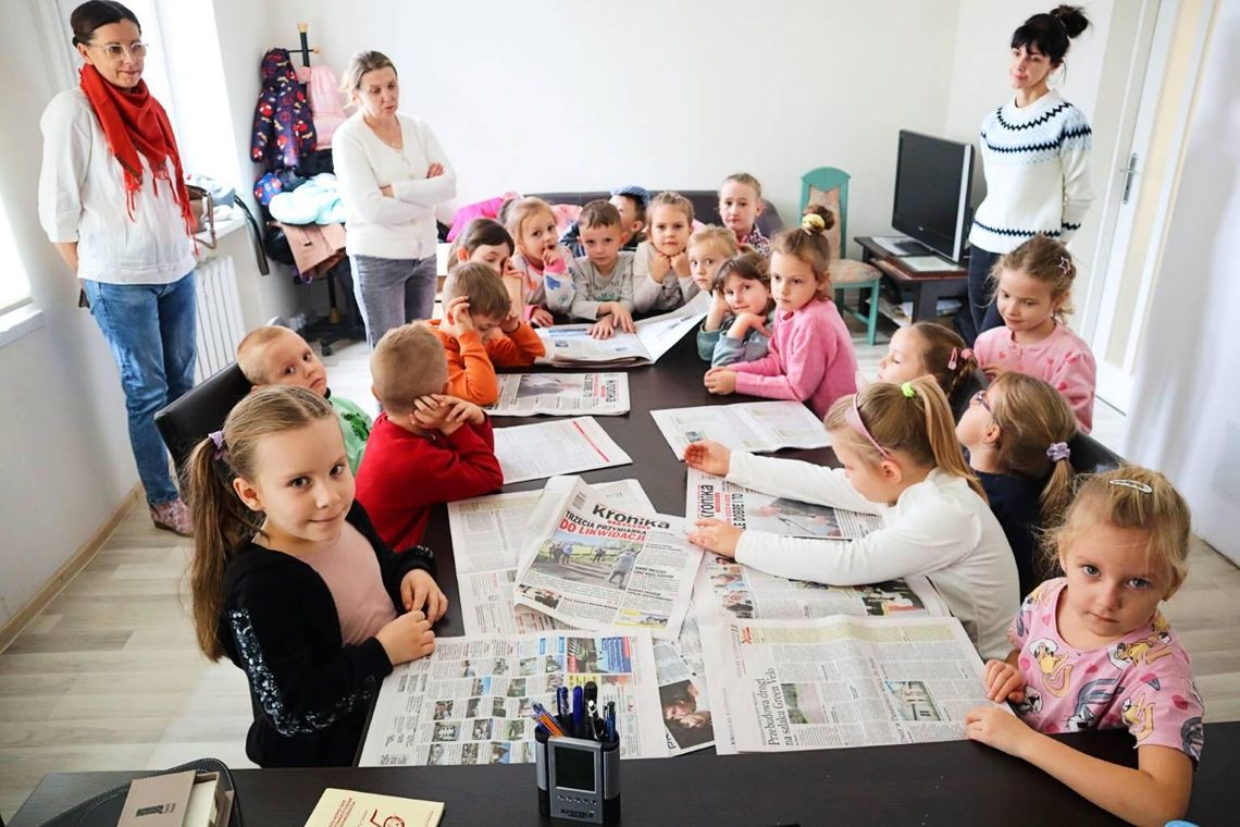 Przedszkolak iw redakcji Kroniki Tygodnia w Zamościu. 29 października 2025 r.