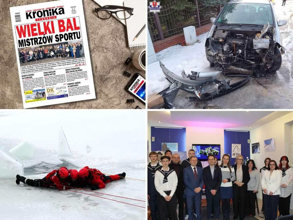 Przegląd wiadomości, 16 lutego 2026. Zamość, Tomaszów Lubelski, Hrubieszów, Biłgoraj Przegląd wiadomości, 16 lutego 2026. Zamość, Tomaszów Lubelski, Hrubieszów, Biłgoraj