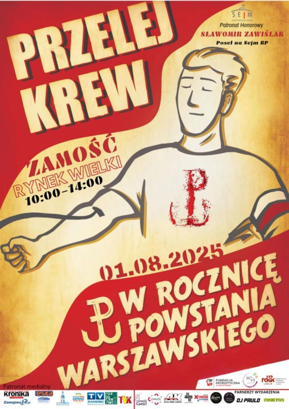 Już po raz trzeci 1 sierpnia odbędzie się akcja „Przelej krew w rocznicę Powstania Warszawskiego”.