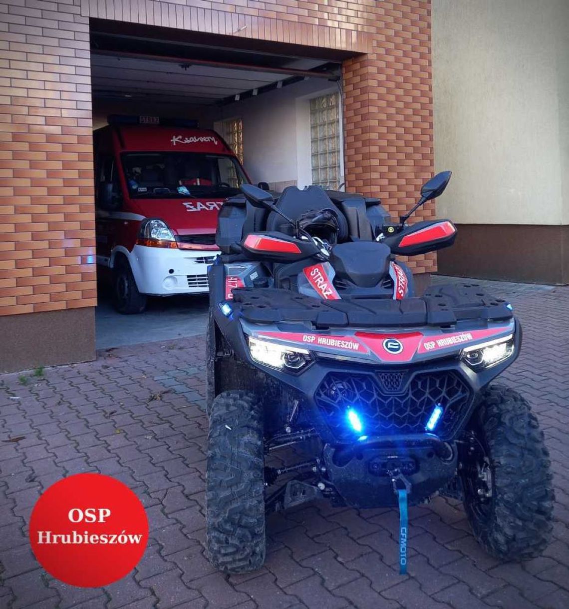 Ochotnicza Straż Pożarna w Hrubieszowie otrzymała dofinansowanie na zakup pojazdu typu quad.