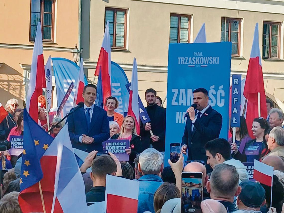 Spotkanie z Rafałem Trzaskowskim w Zamościu.