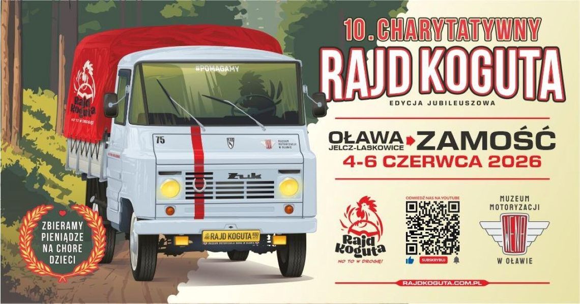 Rajd Koguta będzie miał metę w Zamościu.