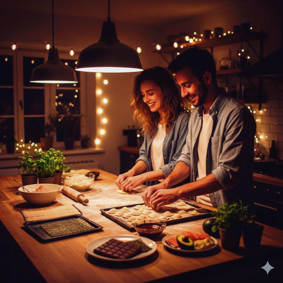 Coraz więcej par odkrywa, że najlepsza randka zaczyna się… w kuchni.