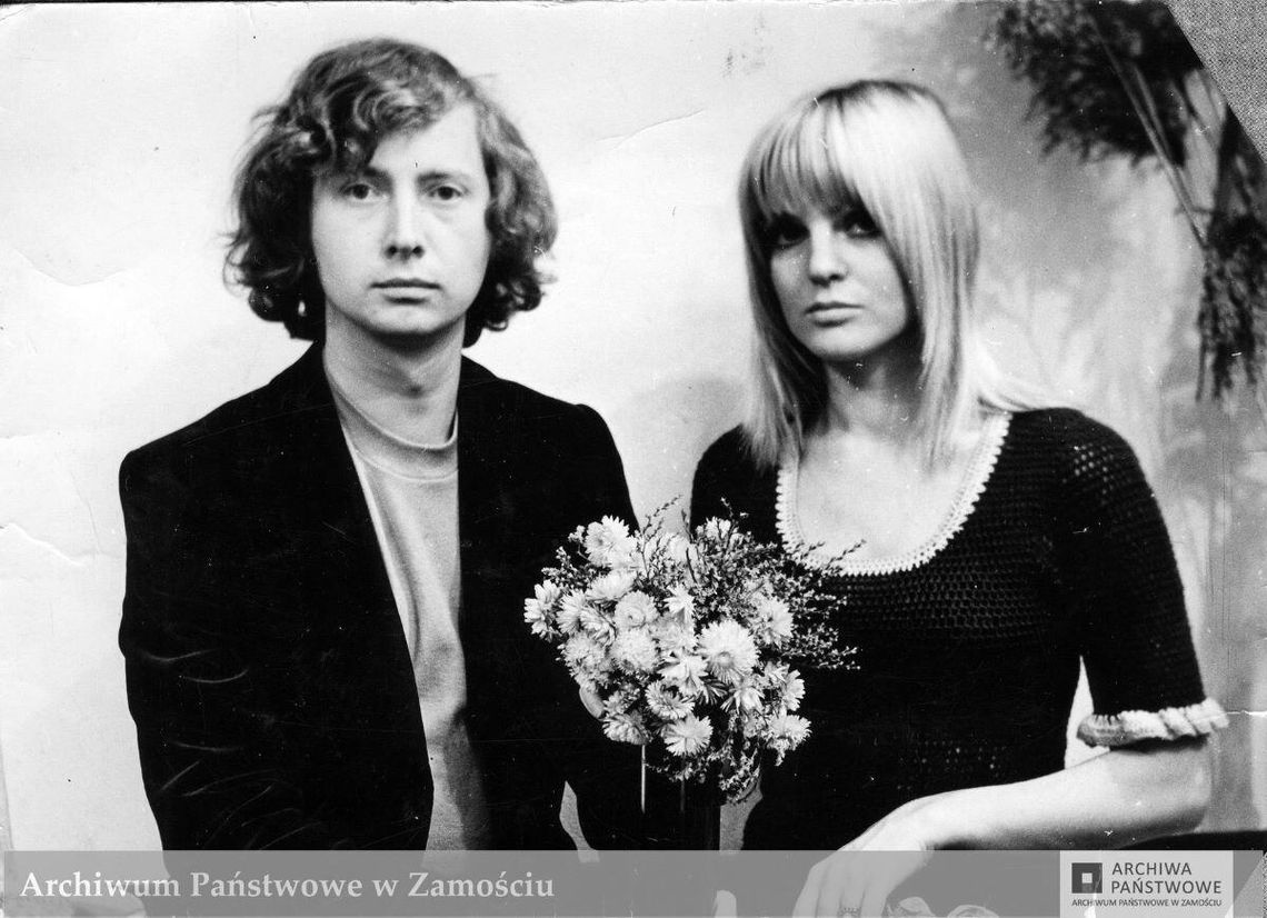 Marek Grechuta z żoną Danuta, Kraków 1971 r.