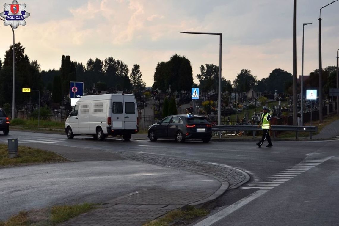 Potrącenie cyklisty w Sitańcu.