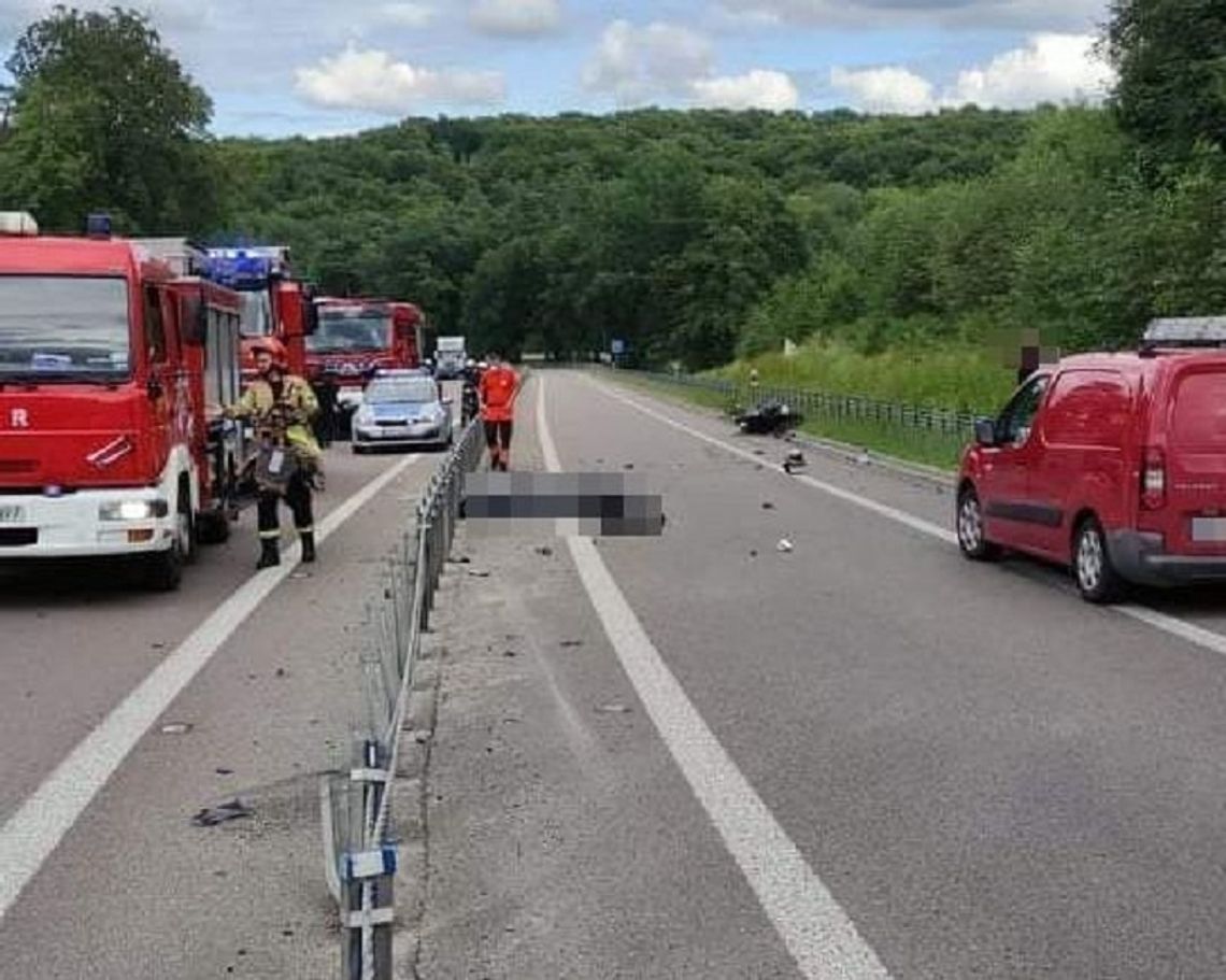 Śmiertelny wypadek w Polanówce. Zginął motocyklista
