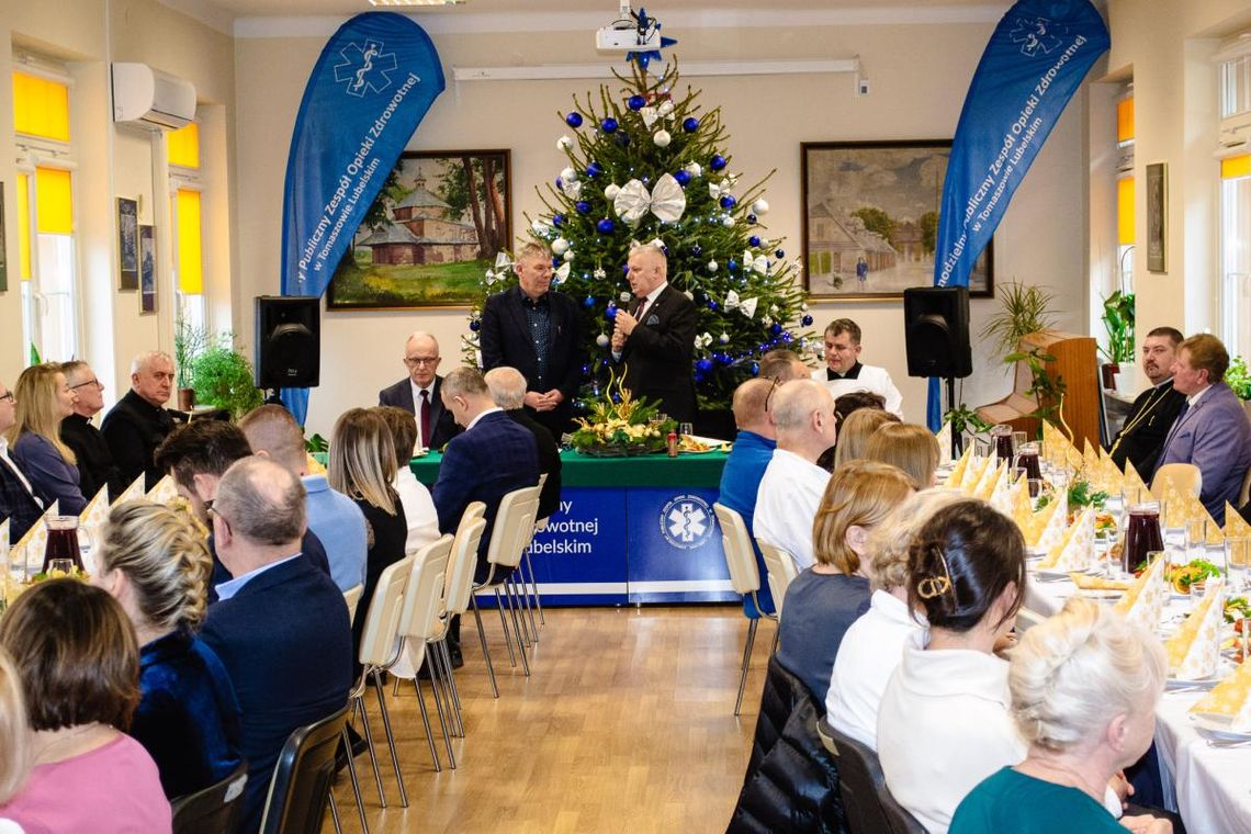 Spotkanie opłatkowe w tomaszowskim szpitalu.