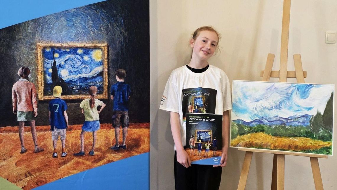 Maja Umińska została laureatką IV edycji Ogólnopolskiego Konkursu Plastycznego "Spotkania ze sztuką".