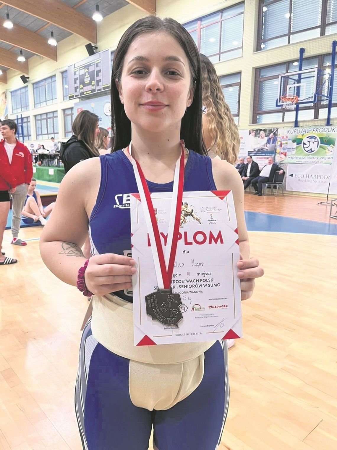 Paulina Mazur z UKS CSW Lider Zamość (w kat. 65 kg) zdobyła brązowy medal.