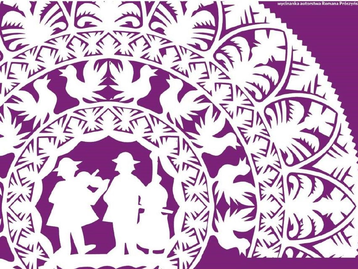 Fragment plakatu 60. Ogólnopolskiego Festiwalu Kapel i Śpiewaków Ludowych w Kazimierzu Dolnym.