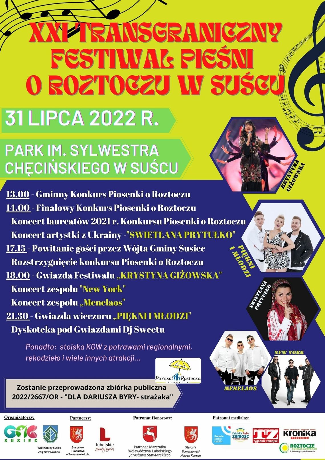 Susiec: XX Transgraniczny Festiwal Pieśni o Roztoczu Susiec: XX Transgraniczny Festiwal Pieśni o Roztoczu