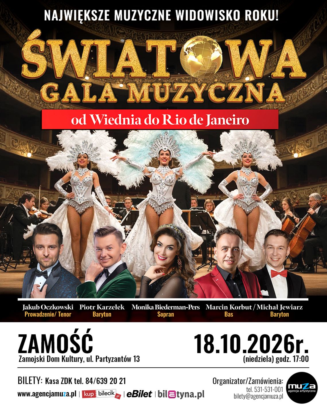 „Światowa Gala Muzyczna” już 18 października w Zamościu!