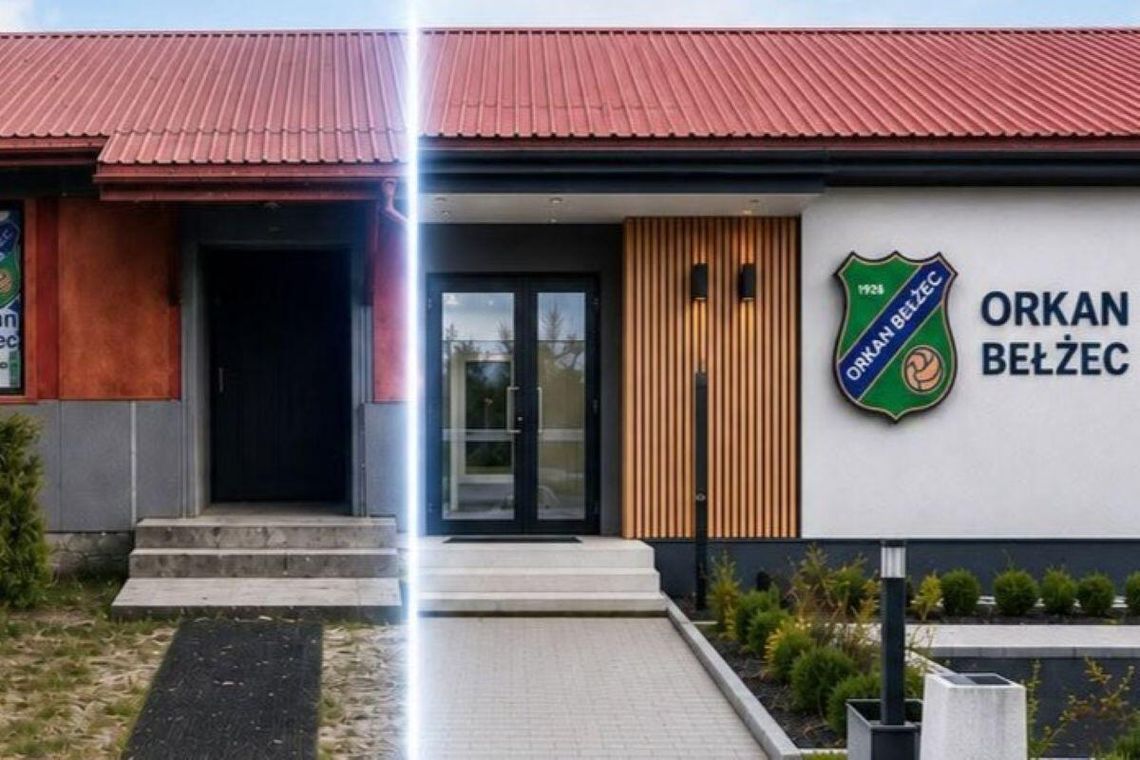 Tak wygląda, a tak będzie wyglądała szatnia Orkana Bełżec.