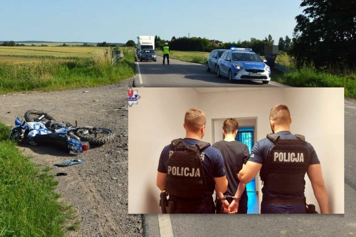 Na 3 miesiące trafił do aresztu 18-latek, który spowodował wypadek, w którym ciężko ranny został kierujący motocyklem marki Yamaha 47-letni mieszkaniec gminy Sułów.