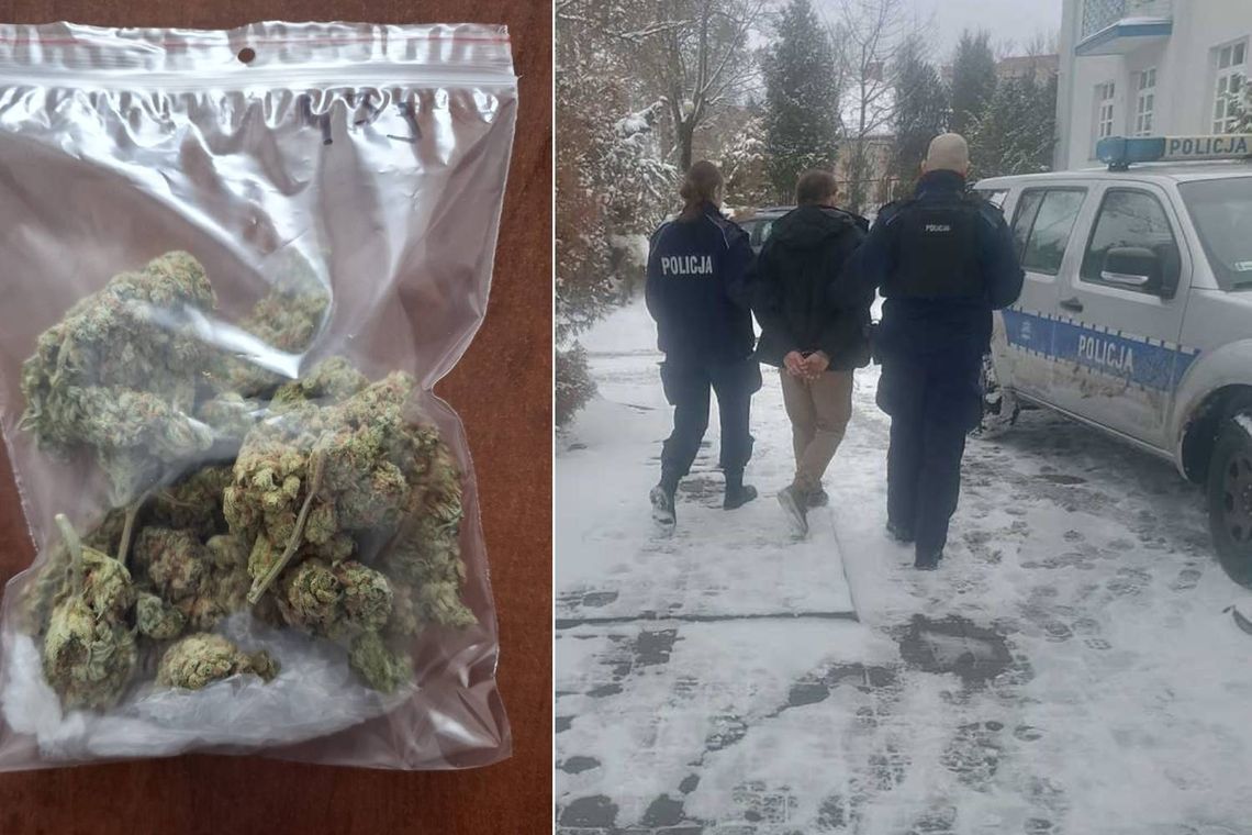 Policjanci z Włodawy zatrzymali kierowcę, który nie tylko pędził przez gminę z nadmierną prędkością, ale posiadał przy sobie i w domu znaczne ilości środków odurzających.