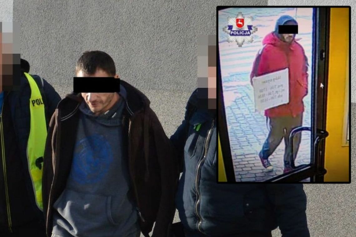 Kryminalni z biłgorajskiej komendy zatrzymali 33-latka za napad na kantor w Tarnogrodzie.