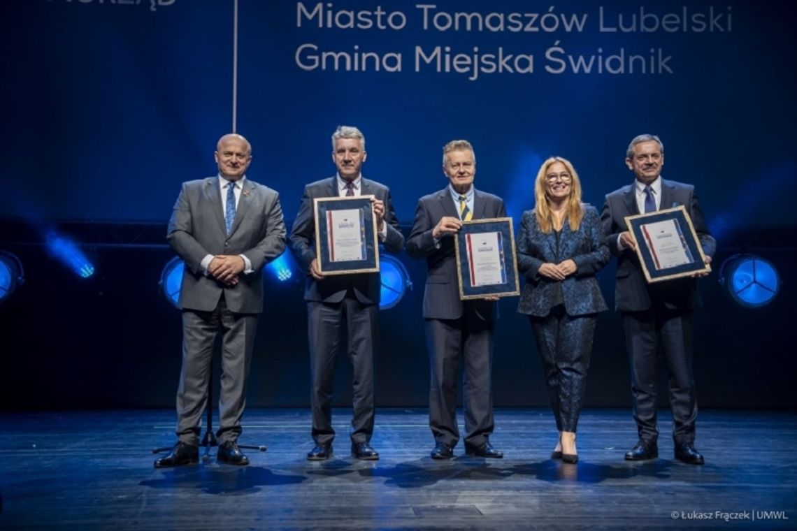 Tomaszów Lubelski wyróżniony na gali Europejski Samorząd – Ambasador Funduszy Europejskich